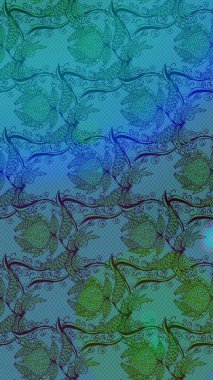 Sevimli çiçek raster deseni. Düz Çiçek Elementleri Tasarımı. Modaya uygun kumaş deseni. Renkli Yaz Teması çizim şablonu.