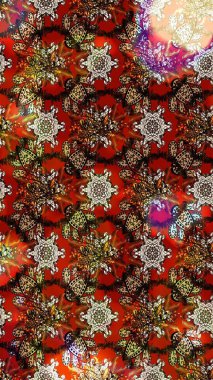 Çiçek deseni. Raster illüstrasyonu. Flower eskiz arka planı. Şatafatlı bahar bahçesi dokusu.