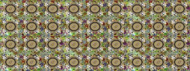 Süslü kumaş deseni. Raster deseni. Çiçekli çiçek deseni, suluboya..