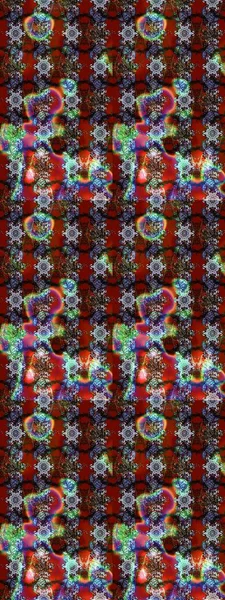 Kırmızı ve kahverengi renklerde. Hint süsü. Çiçek duvar kağıdı. Renkli süs kenarı. Raster illüstrasyonu. Çizim deseni.