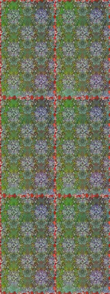 Düz Çiçek Elementleri Tasarımı. Renkli Bahar Temalı Kusursuz Arkaplan. Raster illüstrasyonunda kusursuz çiçek deseni. Yeşil ve nötr renkte çiçekler.