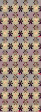 Raster illustration. Wild flowers with leaves on beige and gray colors. Sketch background pattern. Watercolor, hand drawn.