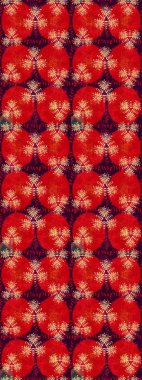 Kırmızı renkte çiçekler. Düz Çiçek Elementleri Tasarımı. Çiçekli çizim şekli. Renkli Bahar Teması çizim şablonu.