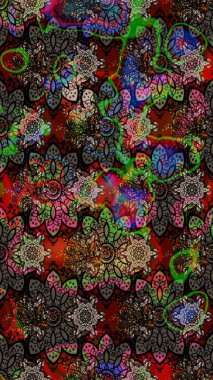 Raster illüstrasyonu. Hoş bir çiçek geçmişi var. Güzel kumaş deseni. Küçük çiçekte çizim deseni.