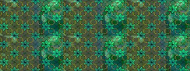 Raster - stok. Eskiz arkaplan modeli. Suluboya, elle çizilmiş. Vadinin çiçekleri yeşil ve mavi renklerde.