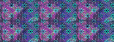 Kusursuz etnik tasarım. Yatak çarşafları, ceket, paket tasarımı, kumaş ve moda kavramları için tekstil baskısı. Çiçekleri, deniz kabukları, mandalaları ve suluboya efektleri olan deniz altyapısı.