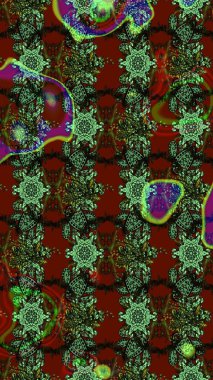 Raster illüstrasyonu. Tekstil veya kitap kapakları, imalat, duvar kağıtları, baskı, hediye paketi ve yapıştırma kitabı için çiçek eskizi geçmişi. Küçük ölçekli çiçeklerdeki basit sevimli desen.