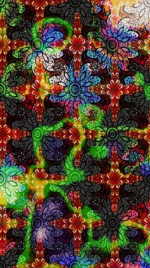 Modaya uygun kumaş deseni. Raster illüstrasyonu. Küçük çiçekteki sevimli çiçek deseni. Tony 'nin kumaş desenini çiz.