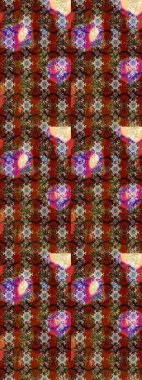 Motley illüstrasyonu. Robot resim. Küçük çiçekte güzel bir desen. Küçük renkli çiçekler. Çiçekli yaz çiçekleri. Moda baskıları için zarif bir şablon.