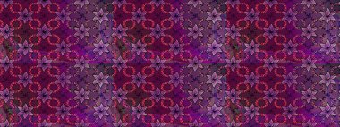 Düz çiçek öğeleri tasarım. Raster çizimde sorunsuz çiçek desenli. Bahar Tema Dikişsiz desen arka plan rengi. Fantezi kumaş deseni.