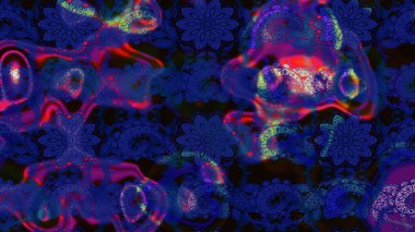 Şekil verilmiş çiçeklerle eskiz deseni. Çiçek deseni duvar kağıdı, desen dolguları ve web sayfası arka planı için kullanılabilir. Süslü zentangle çizim dokusu, soyut çiçeklerle süslenmiş..