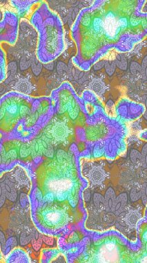 Raster suluboya çiçek deseni, narin çiçekler, gri ve yeşil çiçekler, tebrik kartı şablonu. Güzel kumaş deseni.