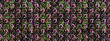 Çiçek deseni duvar kağıdı, desen dolguları ve web sayfası arka planı için kullanılabilir. Şekil verilmiş çiçeklerle eskiz deseni. Süslü zentangle çizim dokusu, soyut çiçeklerle süslenmiş..