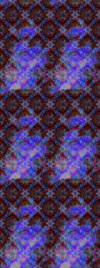 Raster illüstrasyonu. Robot resim. Şirin çiçek elementleri. Mor ve mavi renkte çiçekler.