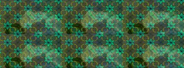 Düz Çiçek Elementleri Tasarımı. Güzel kumaş deseni. Raster Illustrasyon 'daki Çiçek Deseni' nin son moda çizimi. Renkli Yaz Teması çizim şablonu.