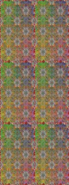 Düz Çiçek Elementleri Tasarımı. Güzel kumaş deseni. Renkli Yaz Temalı Kusursuz Arkaplan. Raster illüstrasyonunda trendsiz çiçek deseni.