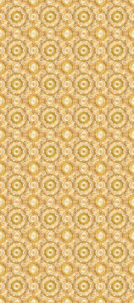 Sarı, nötr ve bej renklerde altın tekrarlayan elementlerle soyut arkaplan. Kusursuz oryantal klasik altın desen.