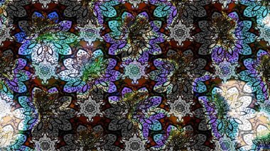 Eskiz arkaplan modeli. Raster illüstrasyonu. Gri ve siyah renkli yapraklı yabani çiçekler. Suluboya, elle çizilmiş.