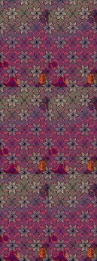 Güzel kumaş deseni. El çizimi. Çiçekler, dallar, bitkiler ve çiçekler. Raster illüstrasyonu.