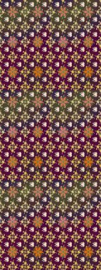 Sevimli çiçek raster deseni. Mor ve kahverengi renkte çiçekler. Düz Çiçek Elementleri Tasarımı. Renkli Bahar Teması çizim şablonu.