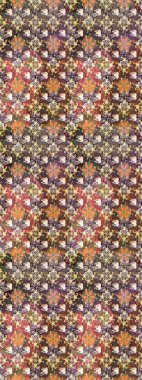 Raster çiçek desenli çiçek deseni, yapraklar, dekoratif elementler, sıçrama, lekeler, el çizimi kontur çizgileri ve Doodle çizim stili, grafik raster çizim çizimi.