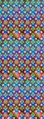 Düz Çiçek Elementleri Tasarımı. Mavi ve yeşil renkli çiçekler. Çiçekli çizim şekli. Renkli Bahar Teması çizim şablonu.