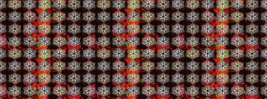 Raster deseni. Organik elementler. Botanik çizim kalıbı. Suluboya etkisi.