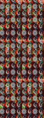 Kullanılabilir Tekstil, tebrik kartı, boyama kitabı, telefon durumda yazdırma için. Hint çiçek desenli madalyon desen. Raster kına dövme tarzı. Etnik Mandala süsleme.