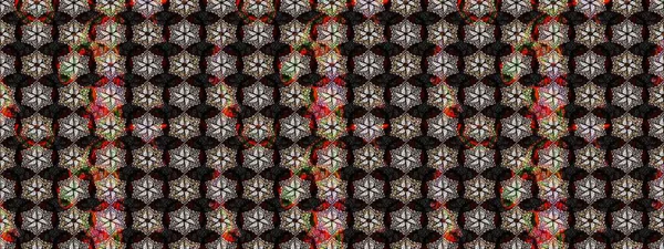 Sevimli çiçek raster deseni. Düz Çiçek Elementleri Tasarımı. Renkli Yaz Temalı eskiz kalıbı. Siyah ve kahverengi renkte çiçekler.