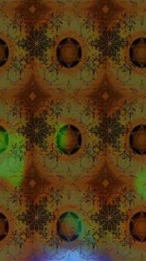 Renkli Bahar Teması eskiz kalıbı. Düz Çiçek Elementleri Tasarımı. Raster Modaya uygun kumaş deseni. Kahverengi renkli şirin çiçek deseni.