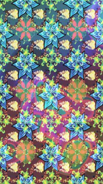 Tekstil veya kitap kapakları, imalat, duvar kağıtları, baskı, hediye paketi ve yapıştırma kitabı için çiçek eskizi geçmişi. Raster illüstrasyonu. Küçük ölçekli çiçeklerdeki basit sevimli desen.