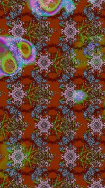 Tekstil, kumaş, kapaklar, duvar kağıtları, baskı, naylon, koleksiyon defteri, örgü, dekupaj için güzel bir eskiz. Küçük kahverengi ve yeşil çiçeklerle oldukça kaliteli besin torbası deseni.