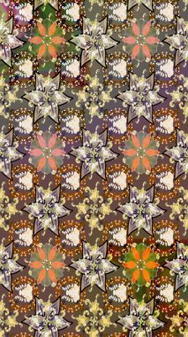 Kızılderili desenli desenli desenli şal deseni. Tekstil, tebrik kartı, boyama kitabı, telefon kılıfı baskısı için kullanılabilir. Etnik Mandala süsü. Raster Henna dövme stili.