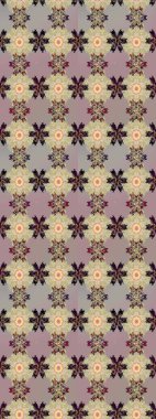 Çiçekli eskiz deseni. Bej ve gri renkli çiçekler. El çizimi. Suluboya çizimi.