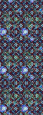 Çiçek desenli eskiz, darbeler, sıçramalar, yaz çiçekleri. Raster illüstrasyonu. Mavi ve kırmızı renkte çiçekler.