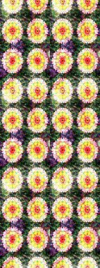 Suluboya çiçek buketi. Çiçekli tebrik kartı. Sarı ve yeşil renklerde. Doğum günü kartı ya da düğün davetiyesi. Raster illüstrasyonu. Çiçek arka planı.