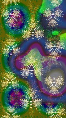 Kusursuz Vintage Çiçek Deseni. Raster Kalça dokusu deseni.