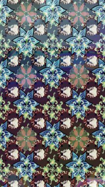 Sarma, tekstil ve duvar kâğıdı için kusursuz çiçek arkaplanı. Yumuşak fayans. Raster 'ın taze dokusu. Yumuşak pamuk tasarımı. Klasik çiçek deseni.