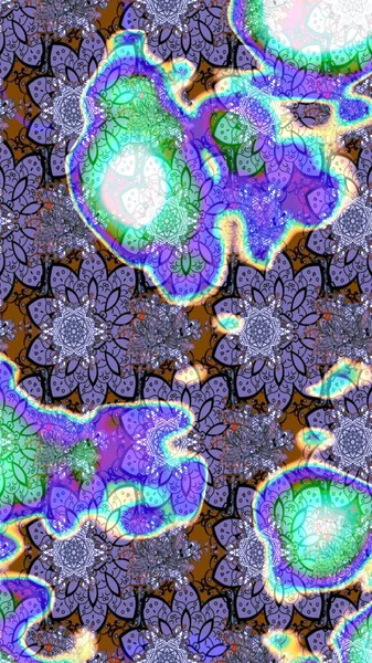 Çiçek deseni. Flower eskiz arka planı. Şatafatlı bahar bahçesi dokusu. Raster illüstrasyonu.