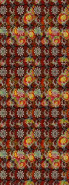 Zarif, parlak ve eskiz kahverengi ve kırmızı çiçek desenli tasarım. Sabıka baskıları, bebek kıyafetleri, duvar kâğıtları, paket kutuları vb..
