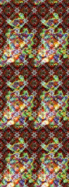 Modern stil dokusu. Çiçek desenli raster, kahverengi ve yeşil çizgi grafik deseni soyut raster arkaplan.