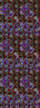 Parlak elementlerin. Çizim çiçek deseni duvar kağıdı, web sitesi arka planı, ambalaj kağıdı, davetiye, broşür, afiş veya web sitesi için kullanılabilir. El çizimi Raster illüstrasyonu.