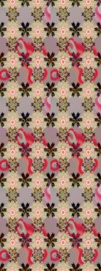 Sarma, tekstil ve duvar kâğıdı için kusursuz çiçek arkaplanı. Klasik çiçek desenli. Yumuşak fayans. Raster 'ın taze dokusu. Yumuşak pamuk tasarımı.