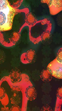 Çizim çiçek deseni duvar kağıdı, web sitesi arka planı, ambalaj kağıdı, davetiye, broşür, afiş veya web sitesi için kullanılabilir. El çizimi Raster çizimi. Karalama elementleri.