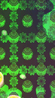 Motley illüstrasyonu. Küçük çiçekte güzel bir desen. Küçük renkli çiçekler. Moda baskıları için zarif bir şablon. Çiçekli bahar çiçekleri.