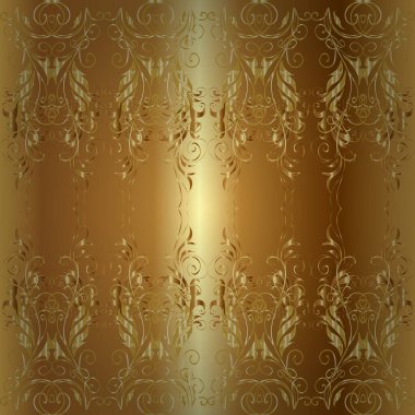 Altın kaplamalı kahverengi ve sarı arka plan. Kahverengi ve sarı renklerde altın elementlerle desen. Kusursuz ahşap oyma. Lüks mobilyalar. Klasik mobilya tarzı. Küçük alan derinliği.