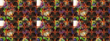 Renkli Yaz Temalı eskiz kalıbı. Çiçekli eskiz çizimi. Kahverengi renkli çiçekler. Düz Çiçek Elementleri Tasarımı.