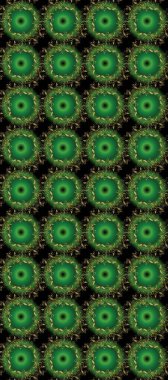 Geleneksel klasik raster altın pürüzsüz desen. Yeşil ve siyah renklerde altın elementler. Barok tarzında kusursuz bir doğulu süsü..