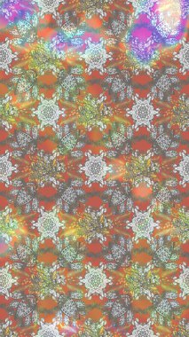 Düz Çiçek Elementleri Tasarımı. Renkli Bahar Teması eskiz kalıbı. Gri ve nötr renkte çiçekler. Raster illüstrasyonunda çiçek deseni çizimi.