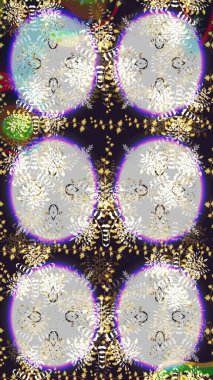 Tarafsız ve gri renklerde. Raster illüstrasyonu. Çiçekli güzel suluboya desen.